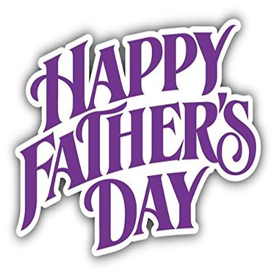 Zirni Happy Father's Day Slogan Sticker Decal Design