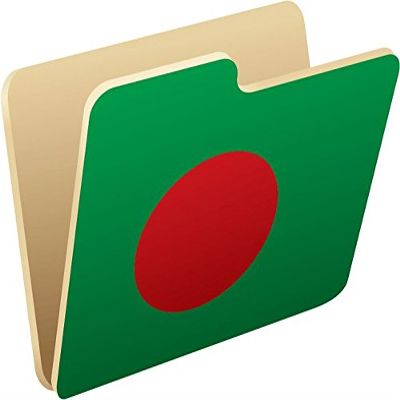 Zirni Bangladesh Folder Flag Sticker Decal Design