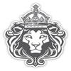 Zirni Lion Head Crown Heraldic Sticker Decal Design view 1