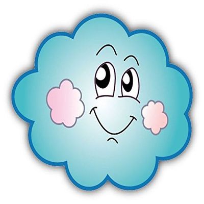 Zirni Cloud Smile Kind Emotion Cartoon Sticker Decal Design