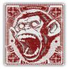 Zirni Angry Monkey Head Grunge Sticker Decal Design
