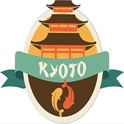Zirni Kyoto Japan World City Travel Label Badge Sticker Decal Design