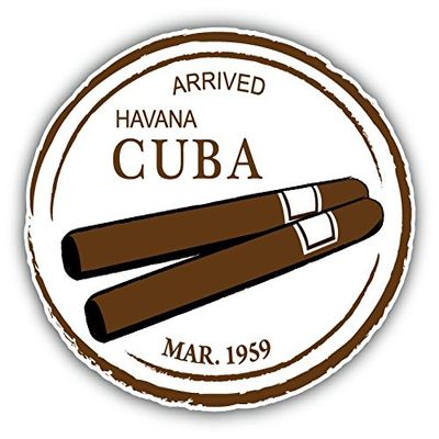 Zirni Havana Cuba Grunge Travel Stamp Sticker Decal Design