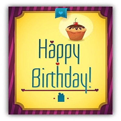 Zirni Happy Birthday Cake Sticker Decal Design