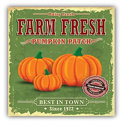 Zirni Farm Fresh Pumpkin Patch Sticker Decal Design
