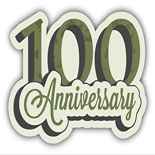 Zirni Anniversary 100 Years Sticker Decal Design