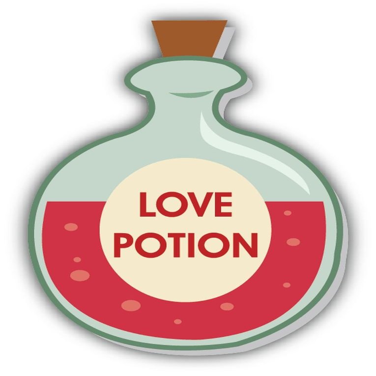 Zirni Love Potion Valentine's Day Vintage Sticker Decal Design