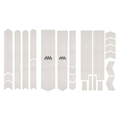 Complete Bike Frame Protection System - 25 Pieces Clear Honeycomb PVC, Universal Fit, Impact-Resistant, Easy Install