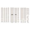 Complete Bike Frame Protection System - 25 Pieces Clear Honeycomb PVC, Universal Fit, Impact-Resistant, Easy Install view 1