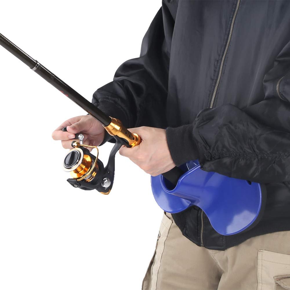 Alomejor Fishing Belt Thicken Fishing Rod Holder Belt Adjustable Fishing Stand Up Rotary Belt Fishing Rod Holder Back
