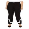 Alfani Women's Plus Ponte Colorblock Ankle Pant, Deep Black, 18 Plus view 1
