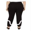Alfani Women's Plus Ponte Colorblock Ankle Pant, Deep Black, 18 Plus view 2