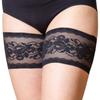 Bandelettes Original Patented Elastic Anti-Chafing Thigh Bands - Peony Black Size E (2X Large) view 1
