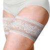 Bandelettes Original Patented Elastic Anti-Chafing Thigh Bands - Peony White Size D (X Large) view 1