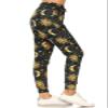 JGAX-S761-1X Sun and Moon Print Jogger Pants w/Pockets, 1X view 1