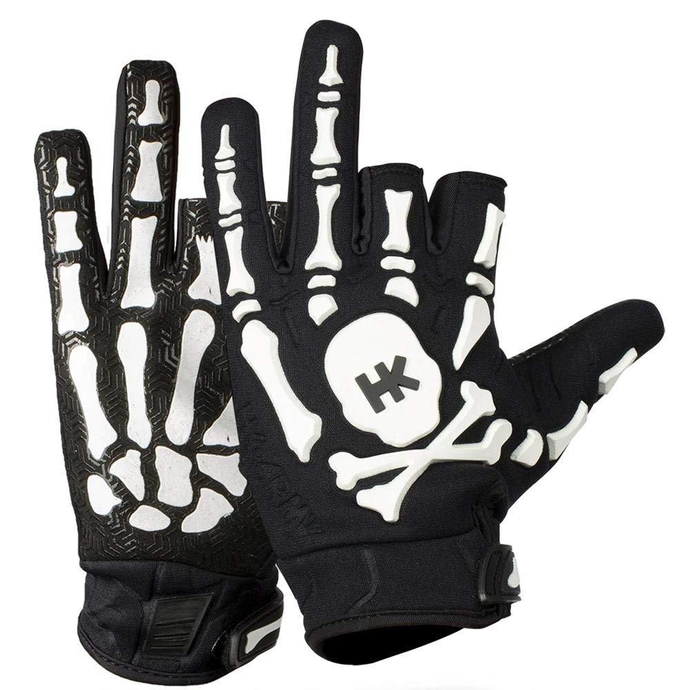 HK Army Bones Paintball Gloves (Small, White)