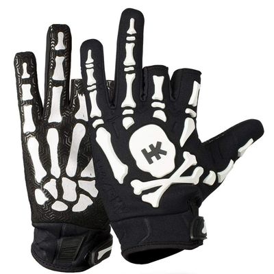 HK Army Bones Paintball Gloves (XL, White)
