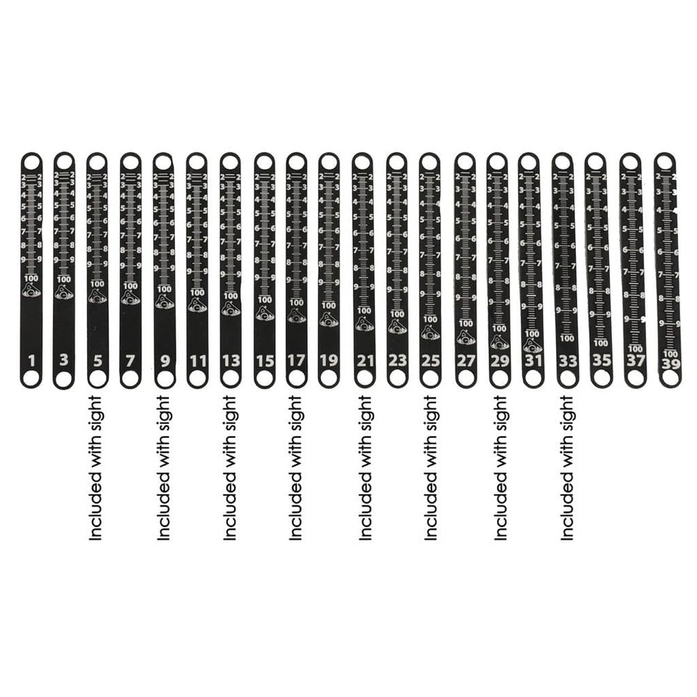 Axcel Achieve XP Metal Sight Tape Scale #31 and #32