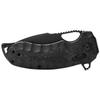 SOG Kiku Quick-Opening Sharp Ambidextrous Pocket Folding Knife with Linen Micarta Handle | CTS XHP Steel, XR Lock, Blackout view 4