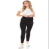 Leggings Depot Women's Maternity Leggings Over The Belly Pregnancy Casual Yoga Tights (Black, X-Large) view 4