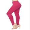 ALWAYS Soft Leggings for Women - High Waisted Tummy Control Compression Yoga Workout Pants Deep Red Plus view 1