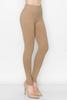 ALWAYS Soft Leggings for Women - High Waisted Tummy Control Compression Yoga Workout Pants Khaki Regular view 2