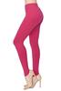 ALWAYS Soft Leggings for Women - High Waisted Tummy Control Compression Yoga Workout Pants Deep Red Regular view 1
