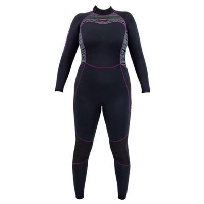 AKONA Women's 5mm Full Suit. Quantum Stretch Neoprene - Magenta - 9
