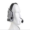The Mercenary Company Closed-Ear Electronic Hearing Protection Earmuffs & Communication Headset (Gray) view 4