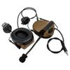 ArmorMason Closed-Ear Electronic Hearing Protection Earmuffs & Communication Headset with Helmet Rail Headset Adapters (Tan) view 4