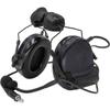 ArmorMason Closed-Ear Electronic Hearing Protection Earmuffs & Communication Headset with Helmet Rail Headset Adapters (Black) view 1