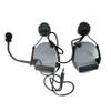 ArmorMason Closed-Ear Electronic Hearing Protection Earmuffs & Communication Headset with Helmet Rail Headset Adapters (Gray) view 1