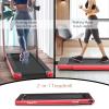 Goplus 2 in 1 Folding Treadmill with Dual Display, 2.25HP Superfit Under Desk Electric Pad Treadmill, Installation-Free, Blue Tooth Speaker, APP Control, Remote Control, Walking Jogging for Home view 2