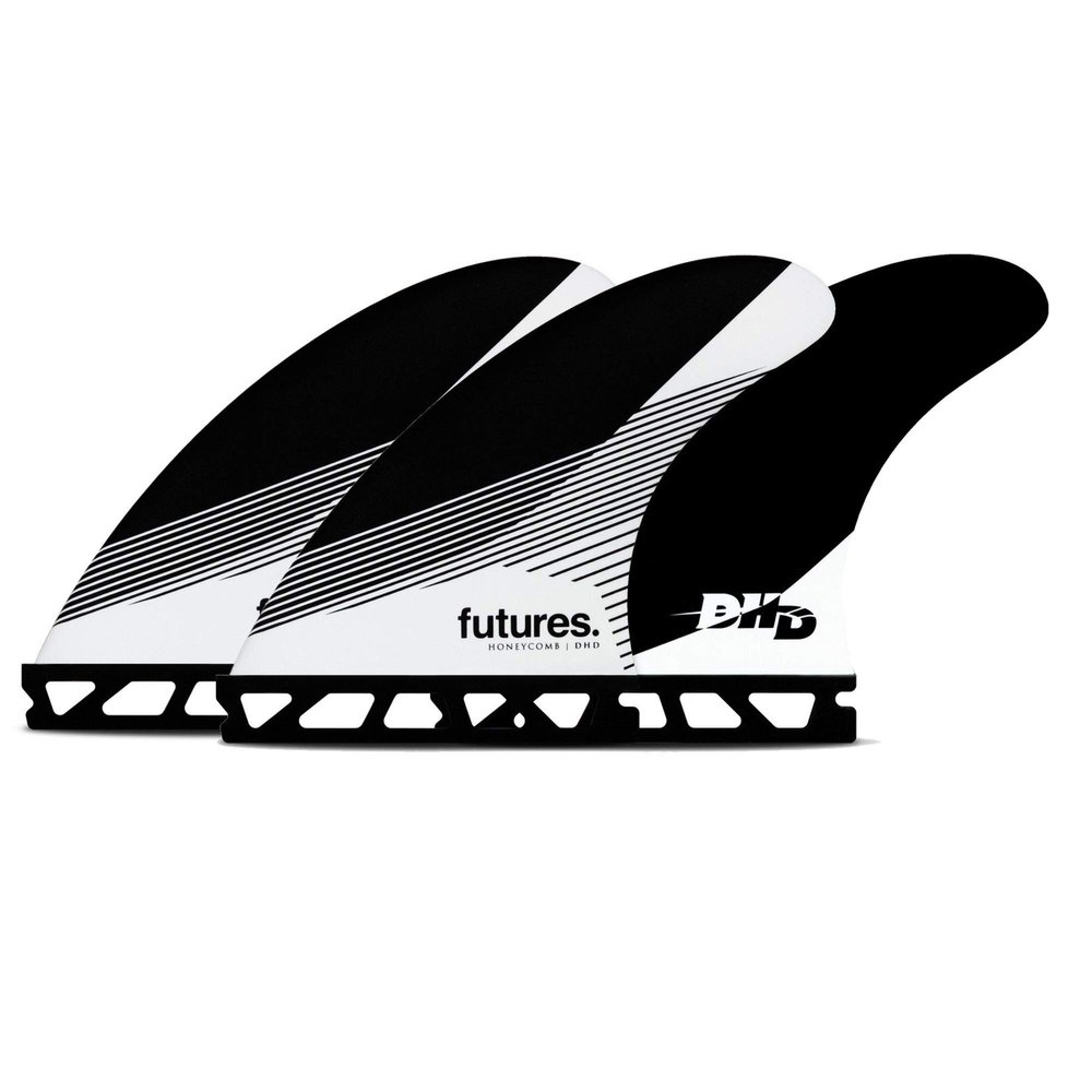 Futures DHD Honeycomb Tri Surfboard Fins - Medium/White