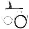 DJC Components Dropper Post Remote Lever with Cable and Hose for 22.2mm MTB Handlebar, External/Internal Routing view 3