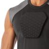 McDavid Chest Protector, HEX Baseball Chest Protector. Heart Guard Sternum Protection Compression Shirts, Padded Football Shirt for Lacrosse, Softball, Paintball, Rugby & More, Black, Adult M view 2
