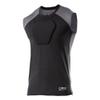 McDavid Chest Protector, HEX Baseball Chest Protector. Heart Guard Sternum Protection Compression Shirts, Padded Football Shirt for Lacrosse, Softball, Paintball, Rugby & More, Black, Youth S view 1