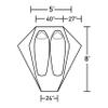 ALPS Mountaineering Mystique 2-Person Tent - Gray/Navy view 3
