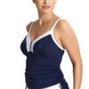 Panache Swim Women's Standard Catarina Underwire Tankini Top, Midnight/White, 30DD view 2