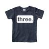 3rd Birthday Shirt boy Third Outfit 3 Year Old Toddler Gift Baby Tshirt Party Shirts (Charcoal Black, 2 Years) view 1