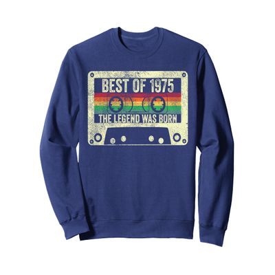 Born 1975 48th Birthday Gift Vintage Men Women Legend Retro Sweatshirt