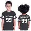 CRAZYDAISYWORLD Customized Toddler Youth Football Jersey T-Shirts | Personalized 2-Sided Custom Team Uniform | Round-Neck Jersey Shirt 3-Toddler - Smoke view 2