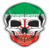 Zirni Skull Flag Iran Sticker Decal Design