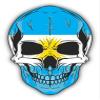 Zirni Skull Flag Argentina Sticker Decal Design