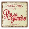 Zirni Welcome to Rio De Janeiro Vintage Travel Sign Sticker Decal Design view 1
