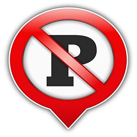 Zirni No Parking Ban Stop Sign Sticker Decal Design