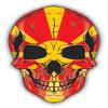 Zirni Skull Flag Macedonia Sticker Decal Design view 1