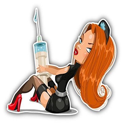 Zirni Nurse Sexy Cartoon Sticker Decal Design