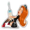 Zirni Nurse Sexy Cartoon Sticker Decal Design