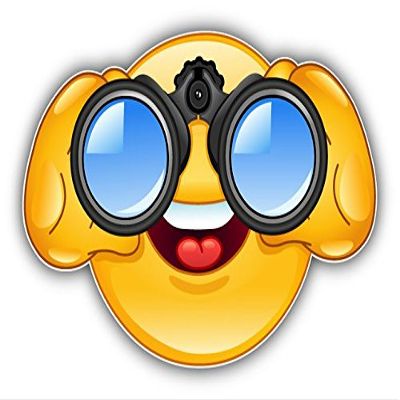 Zirni Smile Binoculars Sticker Decal Design